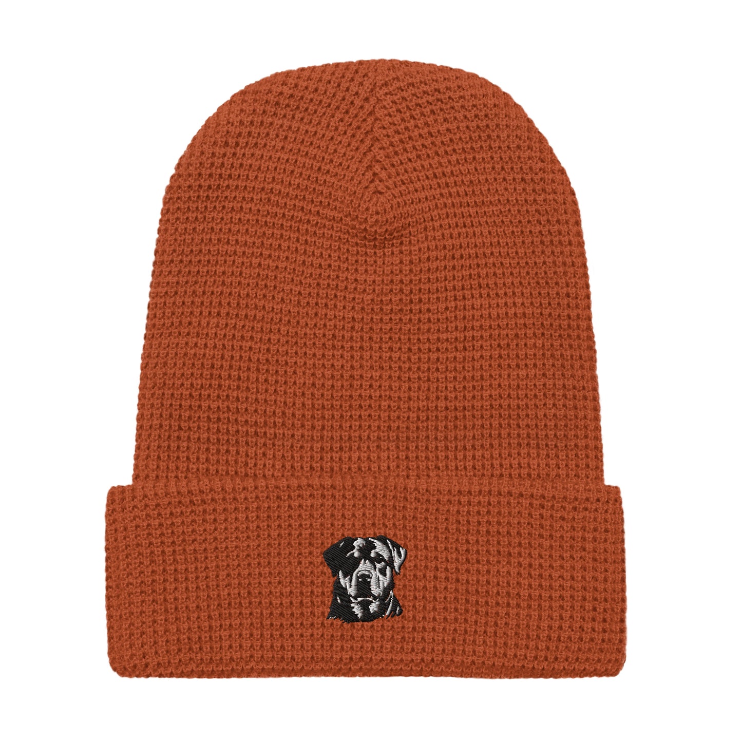 Embroidered Classic Rottie Waffle Beanie