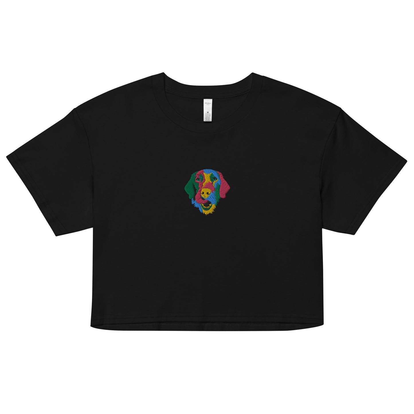 Embroidered Color Silly Lab Women’s Crop Top