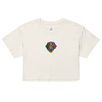 Embroidered Color Silly Lab Women’s Crop Top