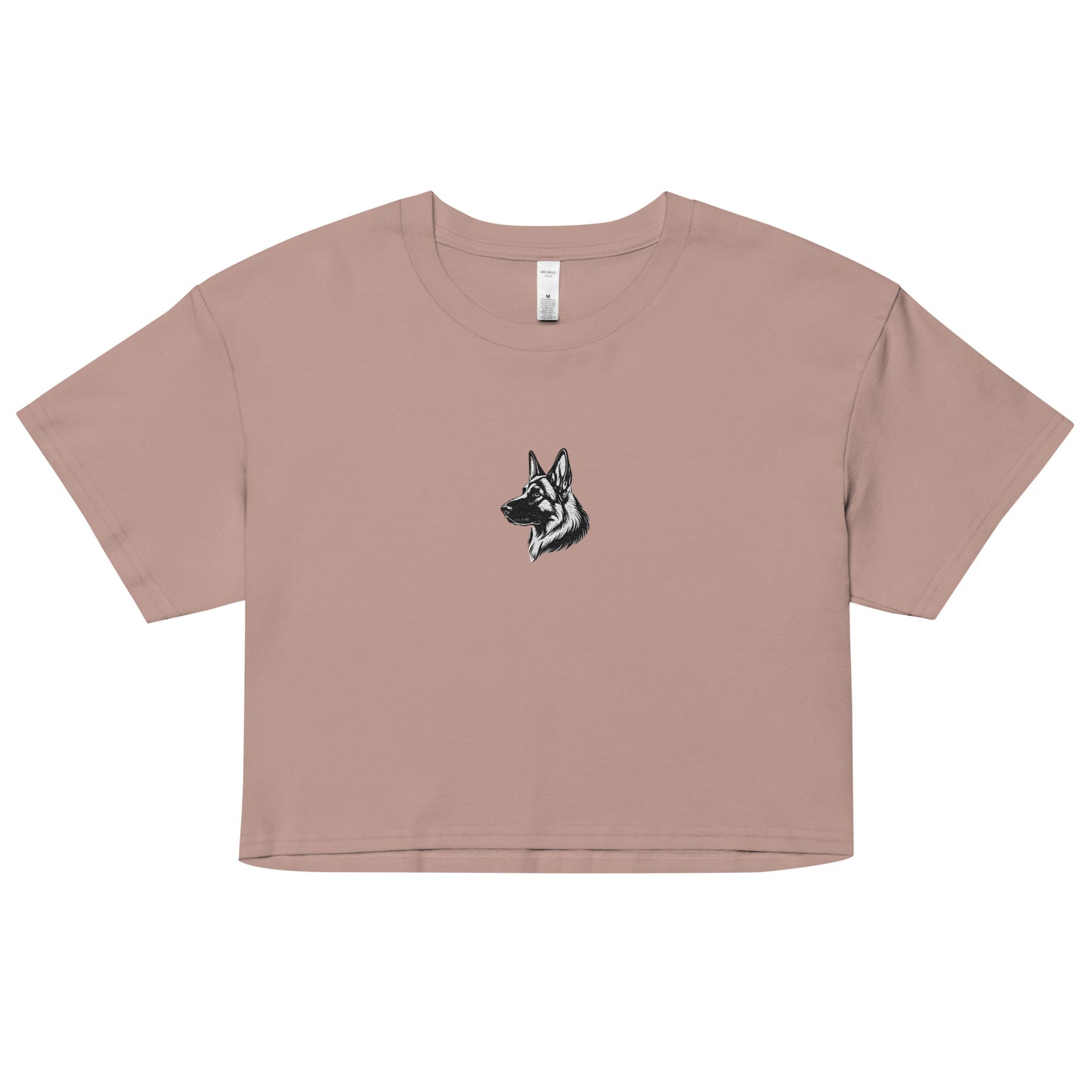 Embroidered Classic Shepherd Girl Women’s Crop Top