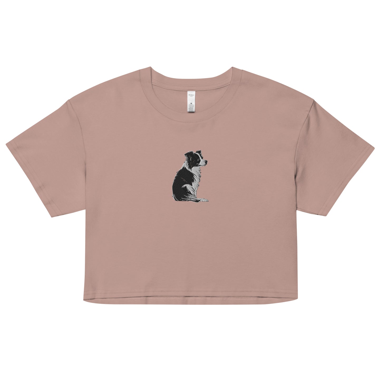 Embroidered Collie Craze Girl Women’s Crop Top