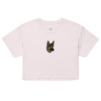 Embroidered Shepherd Girl Women’s Crop Top