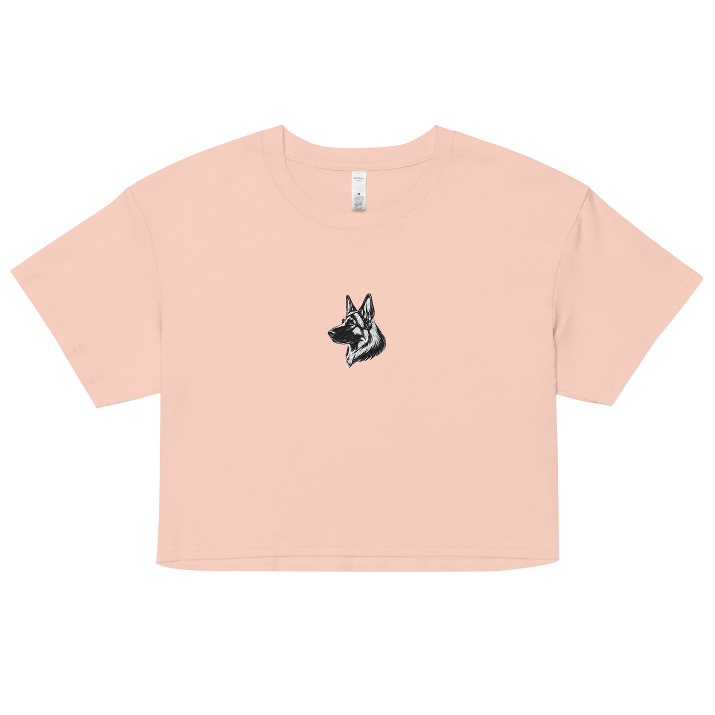 Embroidered Classic Shepherd Girl Women’s Crop Top