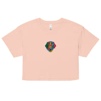 Embroidered Color Silly Lab Women’s Crop Top