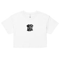 Embroidered Classic Rottie Women’s Crop Top