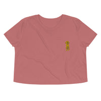 Doodle Boy Classic Embroidered Crop Tee