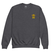 Embroidered Silly Lab Youth Crewneck Sweatshirt