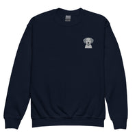 Embroidered Classic Silly Lab Youth Crewneck Sweatshirt