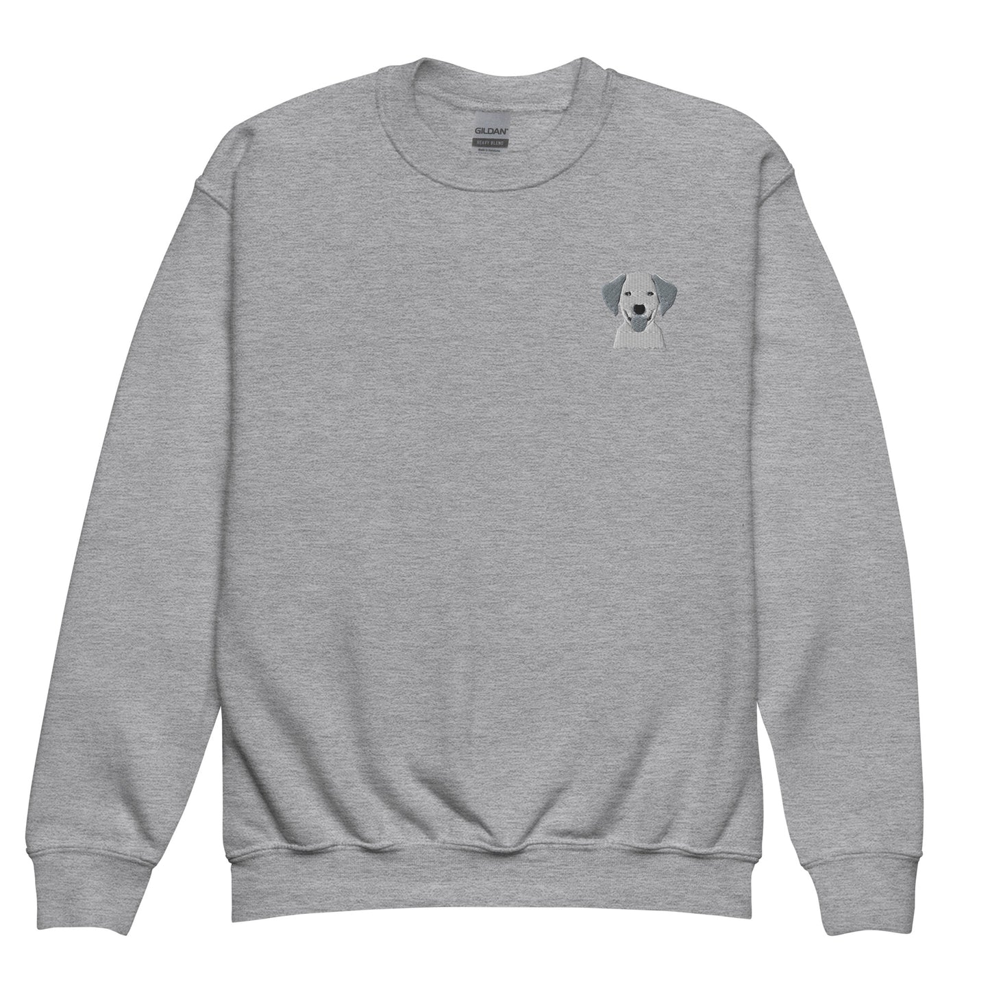 Embroidered Classic Silly Lab Youth Crewneck Sweatshirt