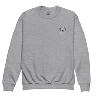 Embroidered Classic Silly Lab Youth Crewneck Sweatshirt