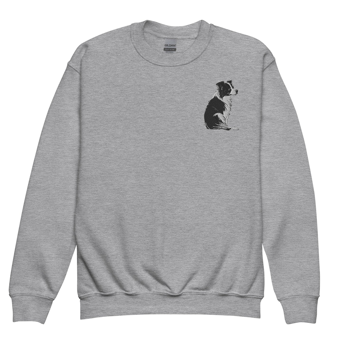 Embroidered Collie Craze Girl Youth crewneck sweatshirt