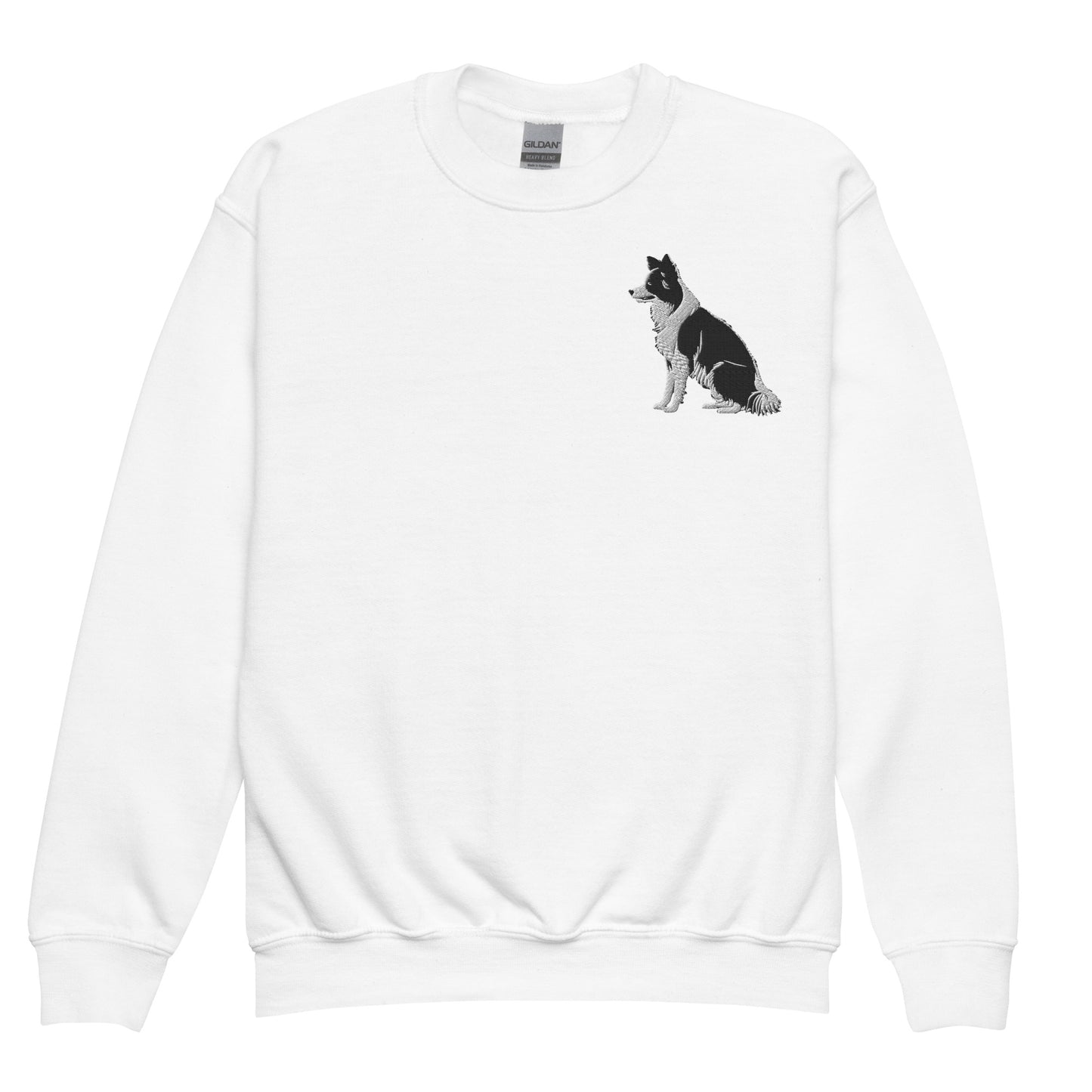 Embroidered Collie Craze Boy Youth crewneck sweatshirt