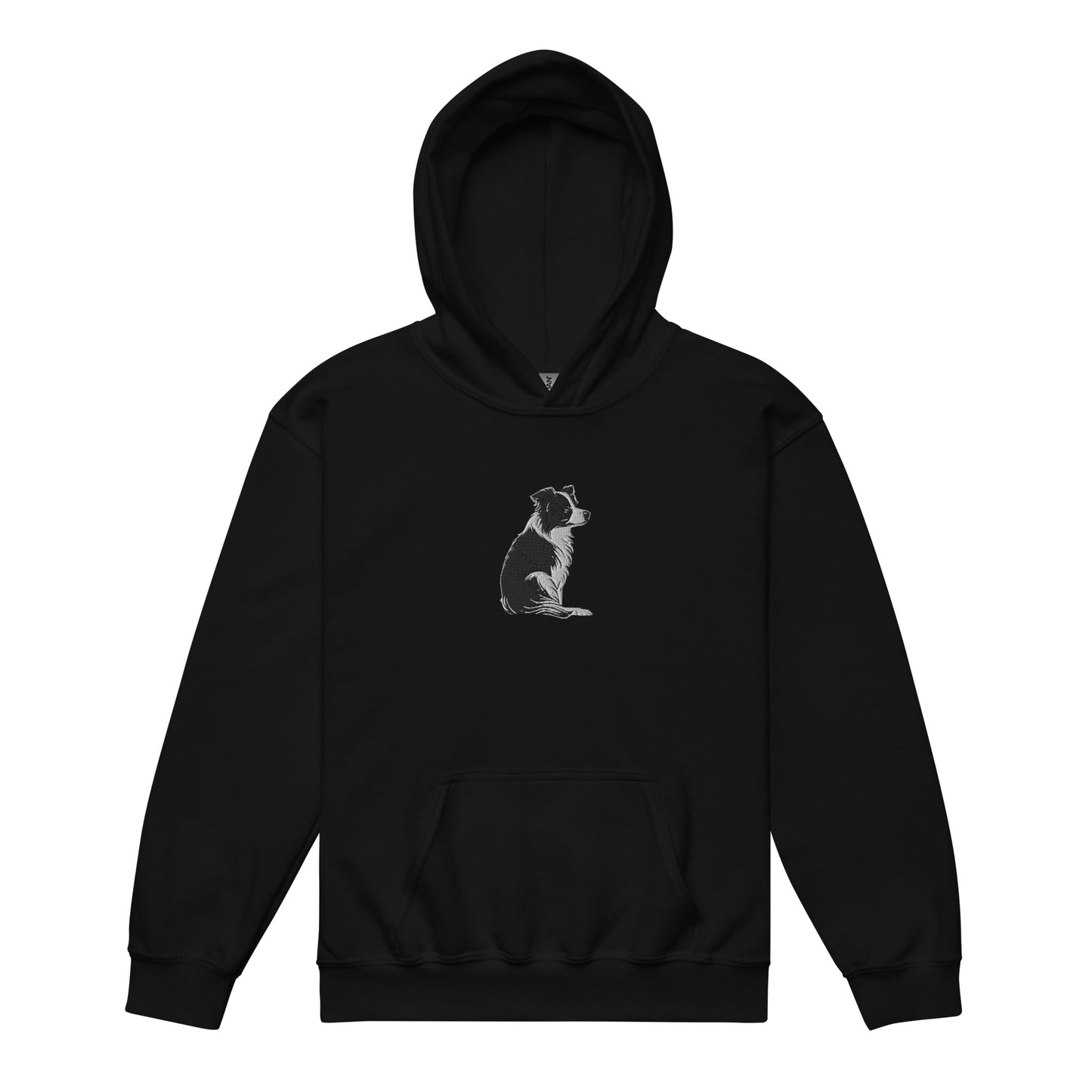 Embroidered Collie Craze Youth Heavy Blend Hoodie