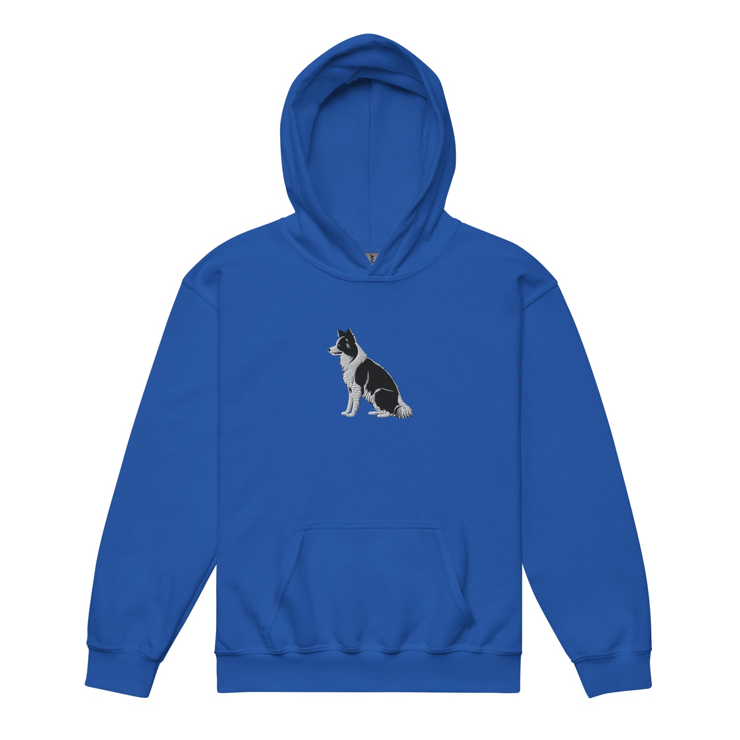 Embroidered Collie Craze Boy Youth Heavy Blend Hoodie