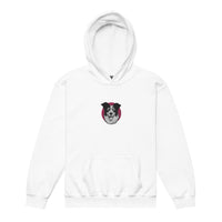 Embroidered Collie Craze Happy Yellow Youth heavy blend hoodie