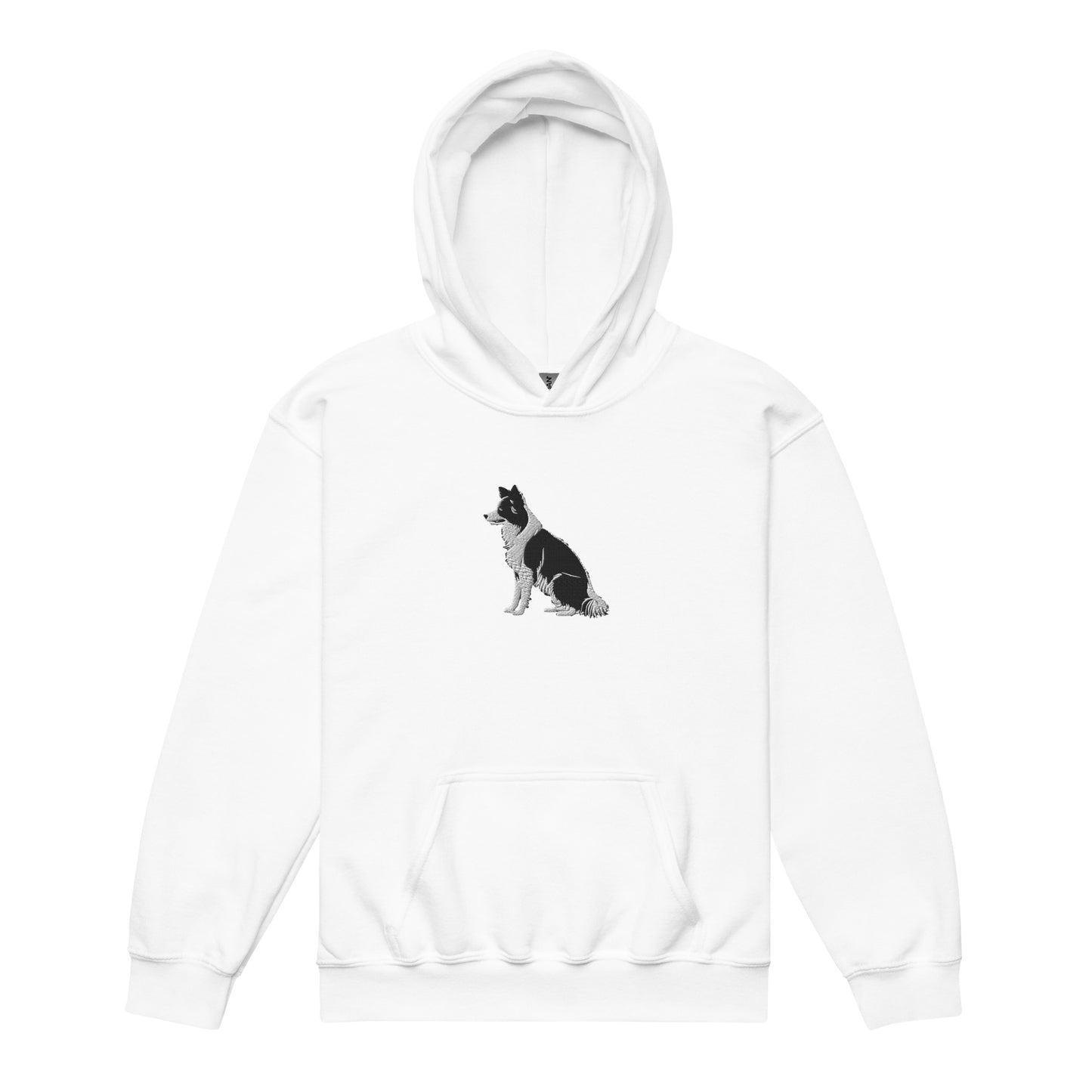 Embroidered Collie Craze Boy Youth Heavy Blend Hoodie