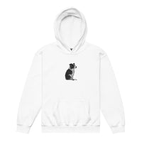 Embroidered Collie Craze Youth Heavy Blend Hoodie