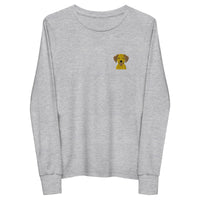 Embroidered Silly Lab Youth Long Sleeve Tee