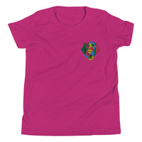 Embroidered Color Silly Lab Youth Short Sleeve T-Shirt