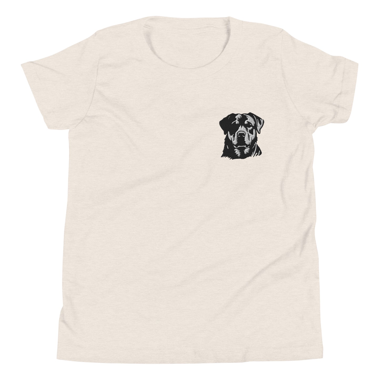 Embroidered Classic Rottie Youth Short Sleeve T-Shirt