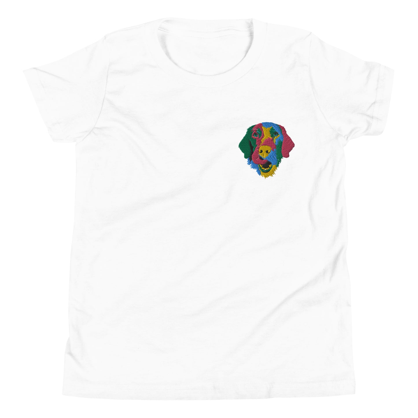 Embroidered Color Silly Lab Youth Short Sleeve T-Shirt