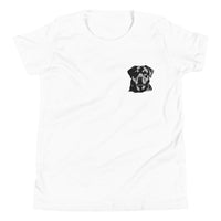 Embroidered Classic Rottie Youth Short Sleeve T-Shirt