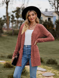 Button-Up Cardigan with Pockets