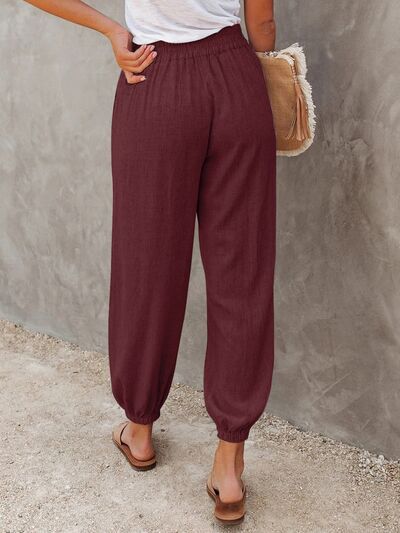 High Waisted Cropped Pants