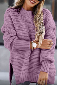 Round Neck Chunky Sweater