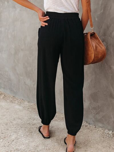 High Waisted Cropped Pants