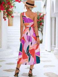 One-Shoulder Sleeveless Dress