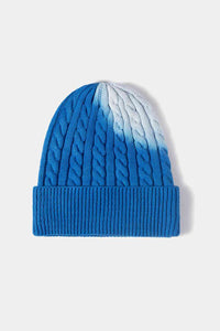 Tie-Dye Cable-Knit Beanie