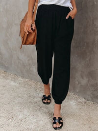 High Waisted Cropped Pants