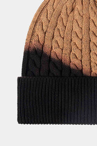 Tie-Dye Cable-Knit Beanie