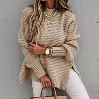 Round Neck Chunky Sweater