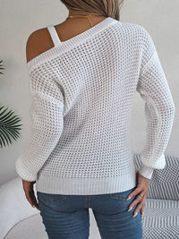 Asymmetrical Neck Sweater