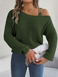 Asymmetrical Neck Sweater