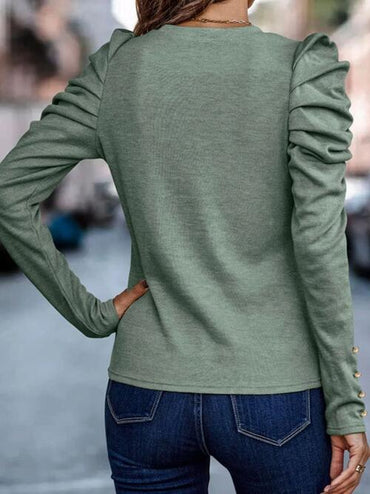 Puff Sleeve Sleeve Blouse