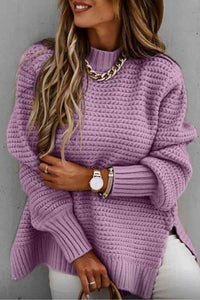 Round Neck Chunky Sweater