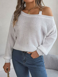 Asymmetrical Neck Sweater