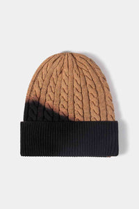 Tie-Dye Cable-Knit Beanie