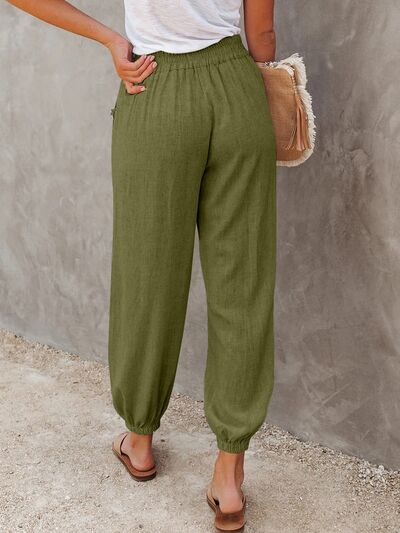 High Waisted Cropped Pants