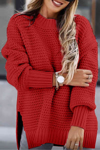 Round Neck Chunky Sweater