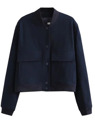 Snap Down Baseball Collar Jacket