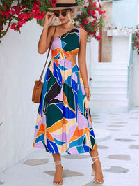 One-Shoulder Sleeveless Dress