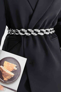 1.2" Acrylic Curb Chain Belt