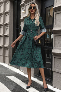 Polka Dot Button Up Dress