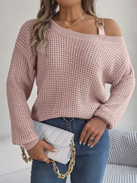 Asymmetrical Neck Sweater