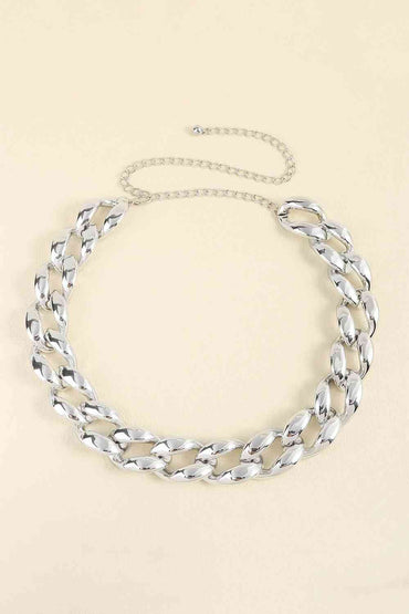 1.2" Acrylic Curb Chain Belt