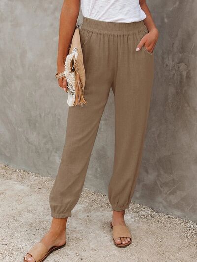 High Waisted Cropped Pants